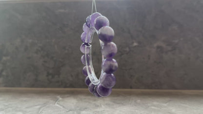 Uruguayan Amethyst Dreamscape Bracelet - Where Earth's Deepest Purple Meets Celestial Vision